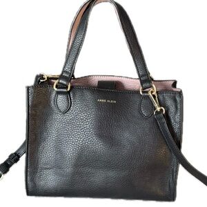 Anne Klein Black and Pink Crossbody Bag